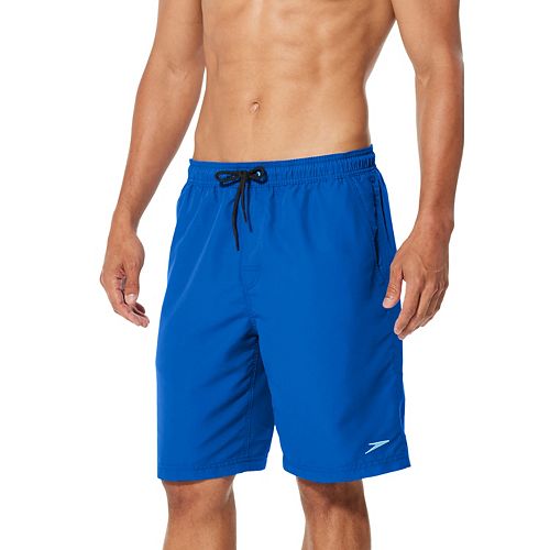 Men's Speedo Solid Comfort Liner Brushed Microfiber Volley Shorts