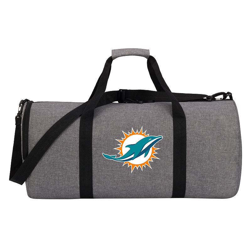 Miami Dolphins Wingman Duffel Bag by Northwest, Grey