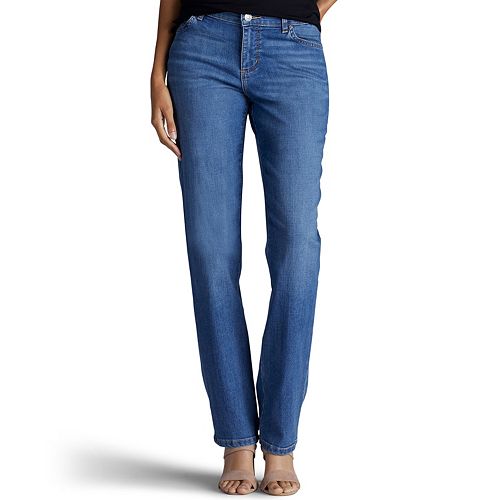 Petite Lee® Relaxed Fit Straight-Leg Jeans