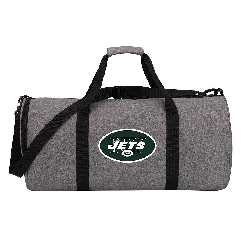 New York Jets Wingman Duffel Bag by Northwest, Grey