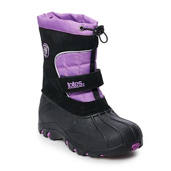 totes Jaclyn Slip On Girls' Winter Boots