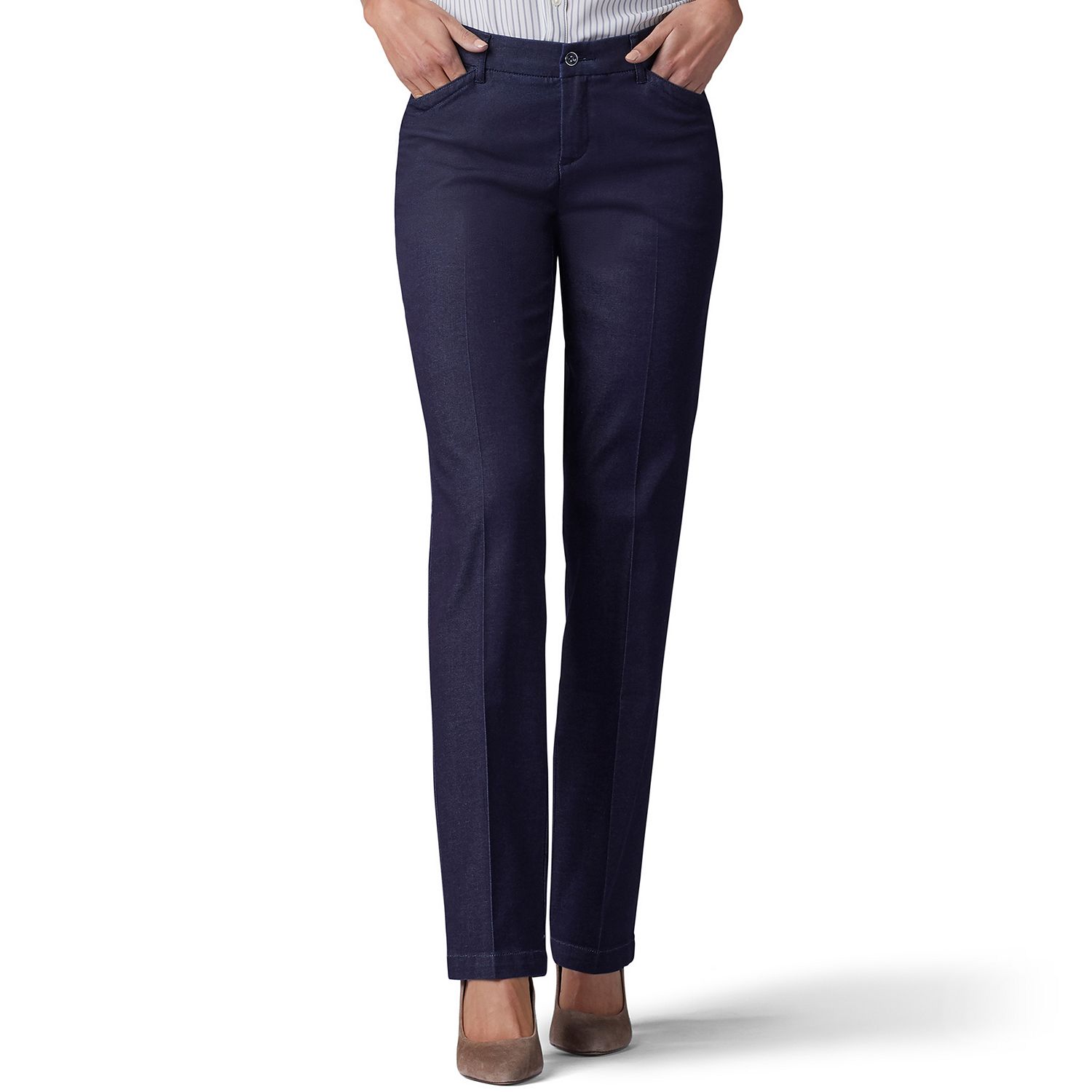 lee flex motion straight leg pants