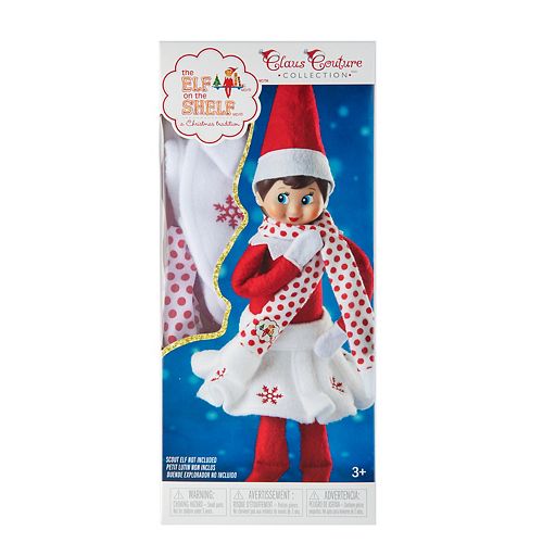 The Elf on the Shelf Claus Couture Snowflake Skirt & Scarf