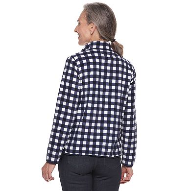 Petite Croft & Barrow® Long Sleeve Fleece Jacket