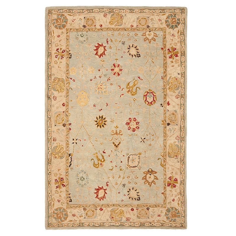 Safavieh Anatolia Jennifer Framed Floral Wool Rug, Brown, 8X10 Ft