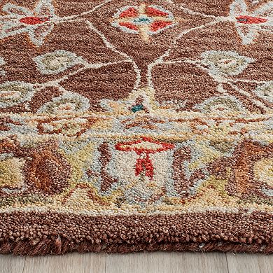 Safavieh Anatolia Tina Framed Floral Wool Rug 