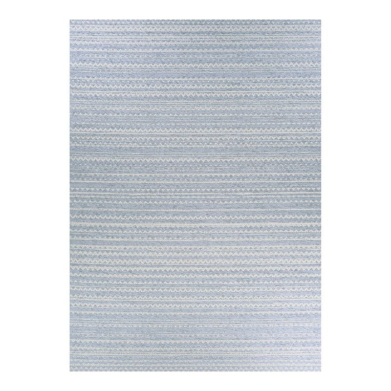 Couristan Timber Tenalach Striped Indoor Outdoor Rug, Grey, 4X5.5 Ft