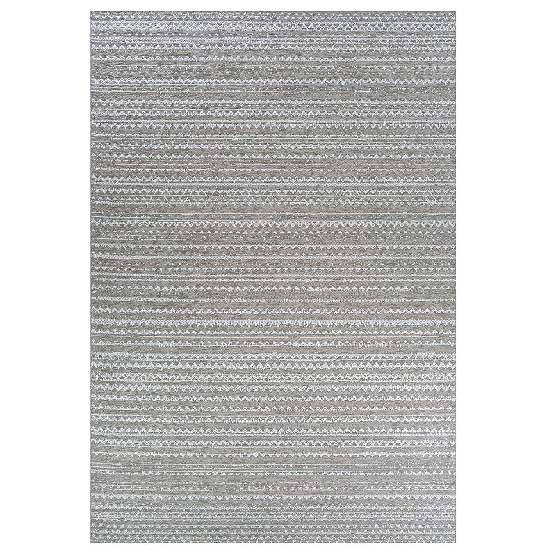 Couristan Timber Tenalach Striped Indoor Outdoor Rug, Green, 6X9 Ft