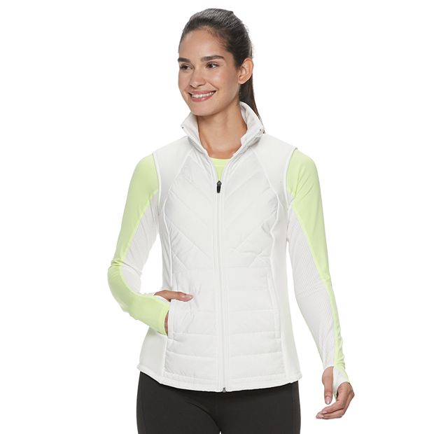 [ FILA ]★[Milanodown] Quilting  padded vest Women's FILA SPORT® Mixed-Media Quilted Vest
