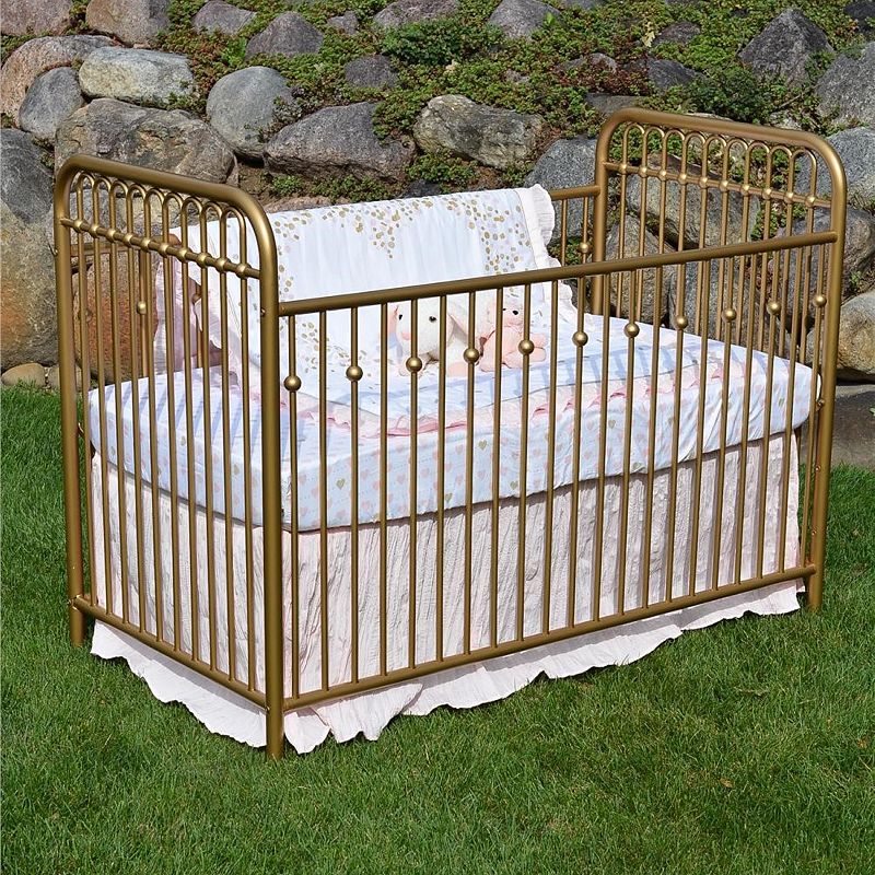 Little Seeds Monarch Hill Ivy Metal Baby Crib  Gold