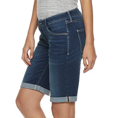 Women's Apt. 9® Cuffed Bermuda Jean Shorts