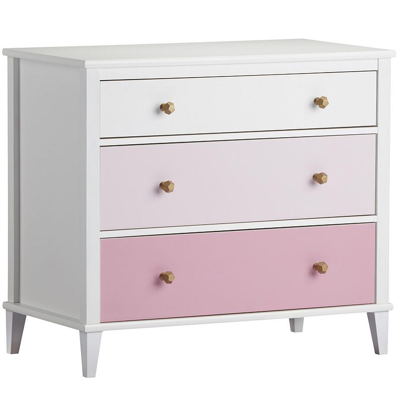 Little Seeds Monarch Hill Poppy 3-Drawer Dresser, Pink