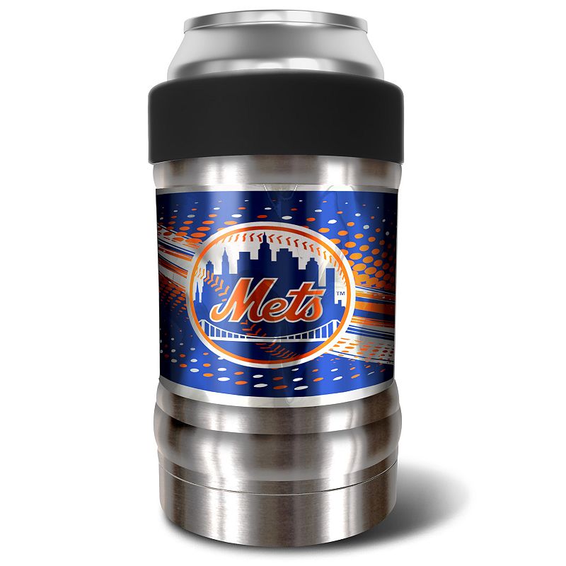 New York Mets 12-Ounce Can Holder, Black, 12 Oz