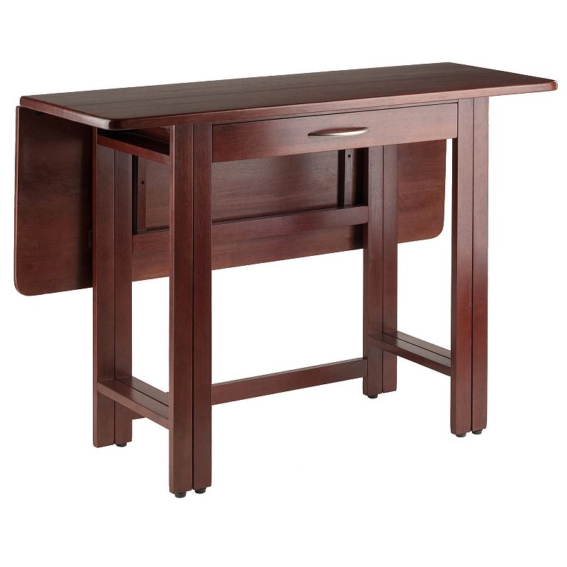 Winsome Drop-Leaf Dining Table, Med Brown