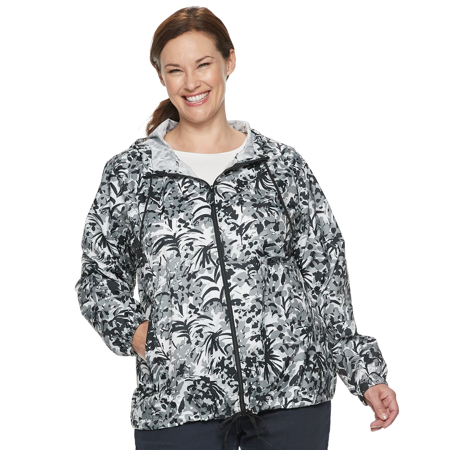 plus size windbreaker jacket