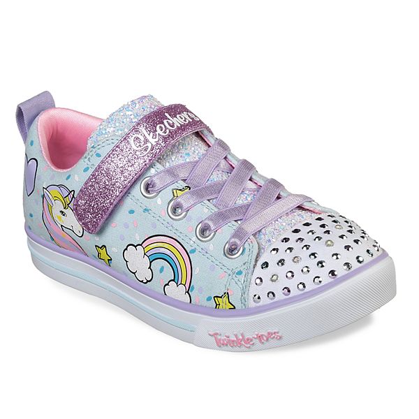 Skechers Twinkle Toes Shuffles Sparkle Lite Unicorn Girls' Light Up Shoes