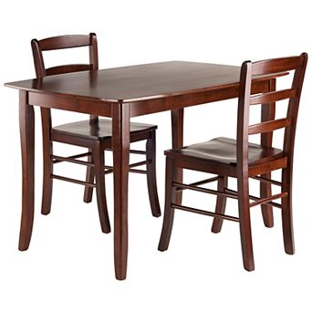 Winsome Inglewood Dining Table & Ladder Back Chairs 3 pc Set