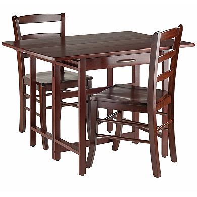Winsome Taylor Drop-Leaf Table and Chairs 3-piece Set