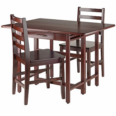 Winsome Taylor Drop-Leaf Table and Chairs 3-piece Set