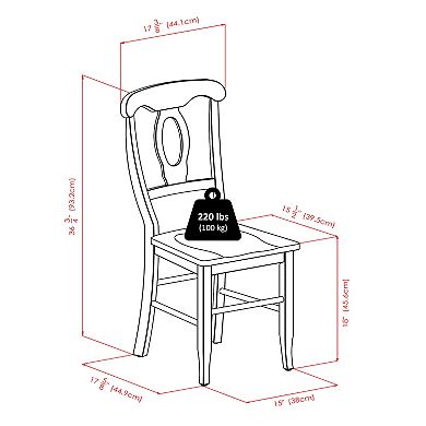 Winsome Clayton Drop-Leaf Table & Chairs 3-piece Set