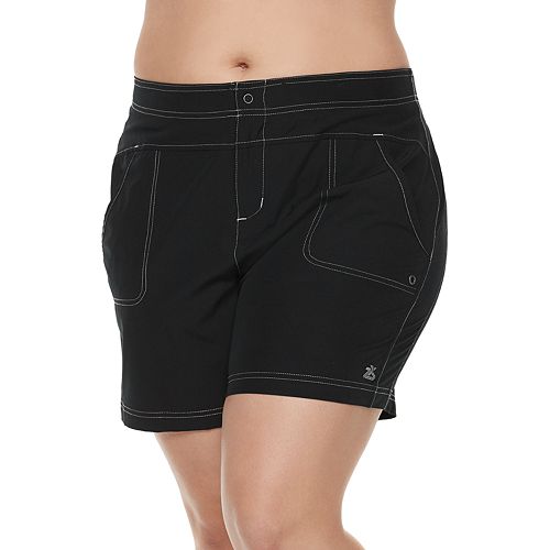 Plus Size ZeroXposur Hybrid Swim Shorts