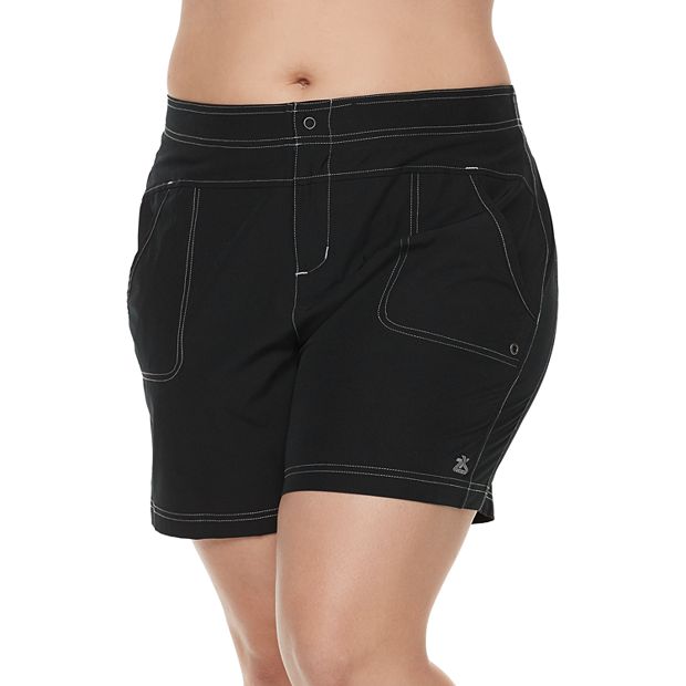 Womens plus size outlet long swim shorts