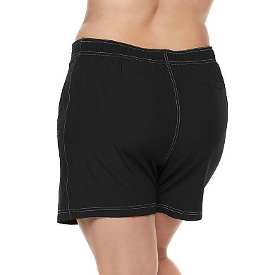 Plus Size ZeroXposur Hybrid Swim Shorts