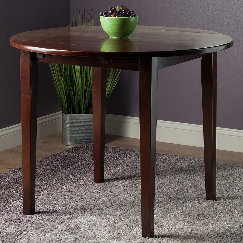 Winsome Clayton Drop-Leaf Table, Med Brown