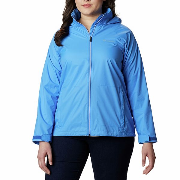 Plus Size Columbia Switchback III Hooded Packable Jacket - Harbor Blue (1X)