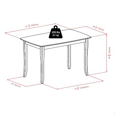 Winsome Inglewood Dining Table & Chairs 5-piece Set