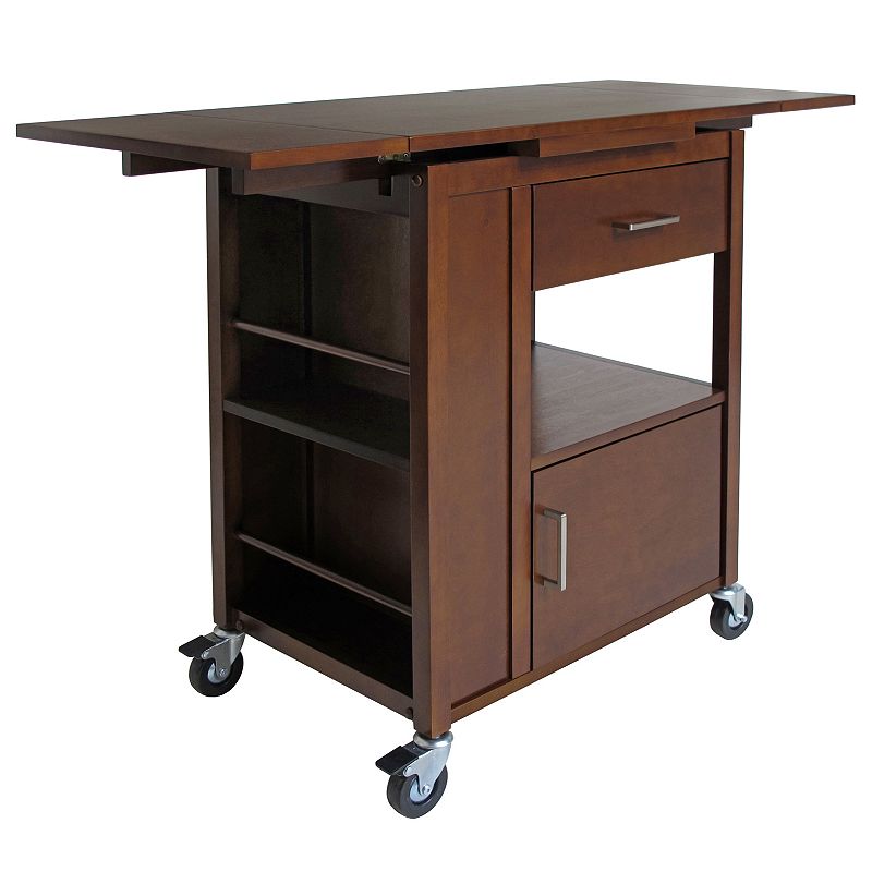 Winsome Gregory Kitchen Cart, Med Brown
