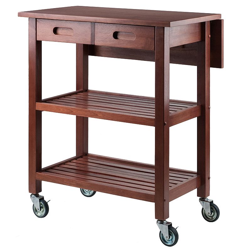 Winsome Jonathan Kitchen Cart, Med Brown