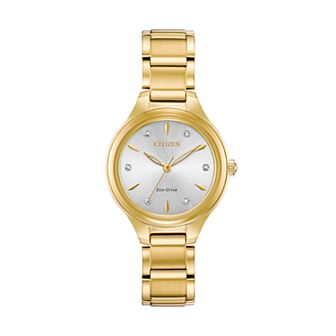 Citizen Eco-Drive Women's Corso Diamond Accent Stainless Steel Watch - FE2102-55A