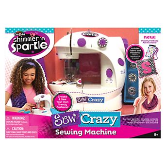 Cra-Z-Art Shimmer 'n Sparkle Sew Crazy Sewing Machine Craft Kit