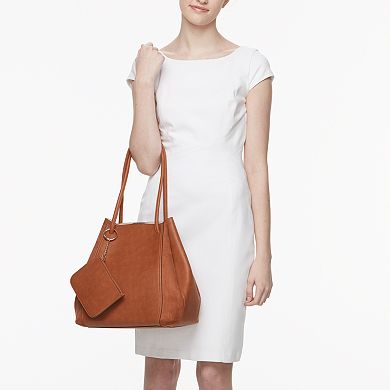 LC Lauren Conrad Unlined Drawstring Tote with Pouch