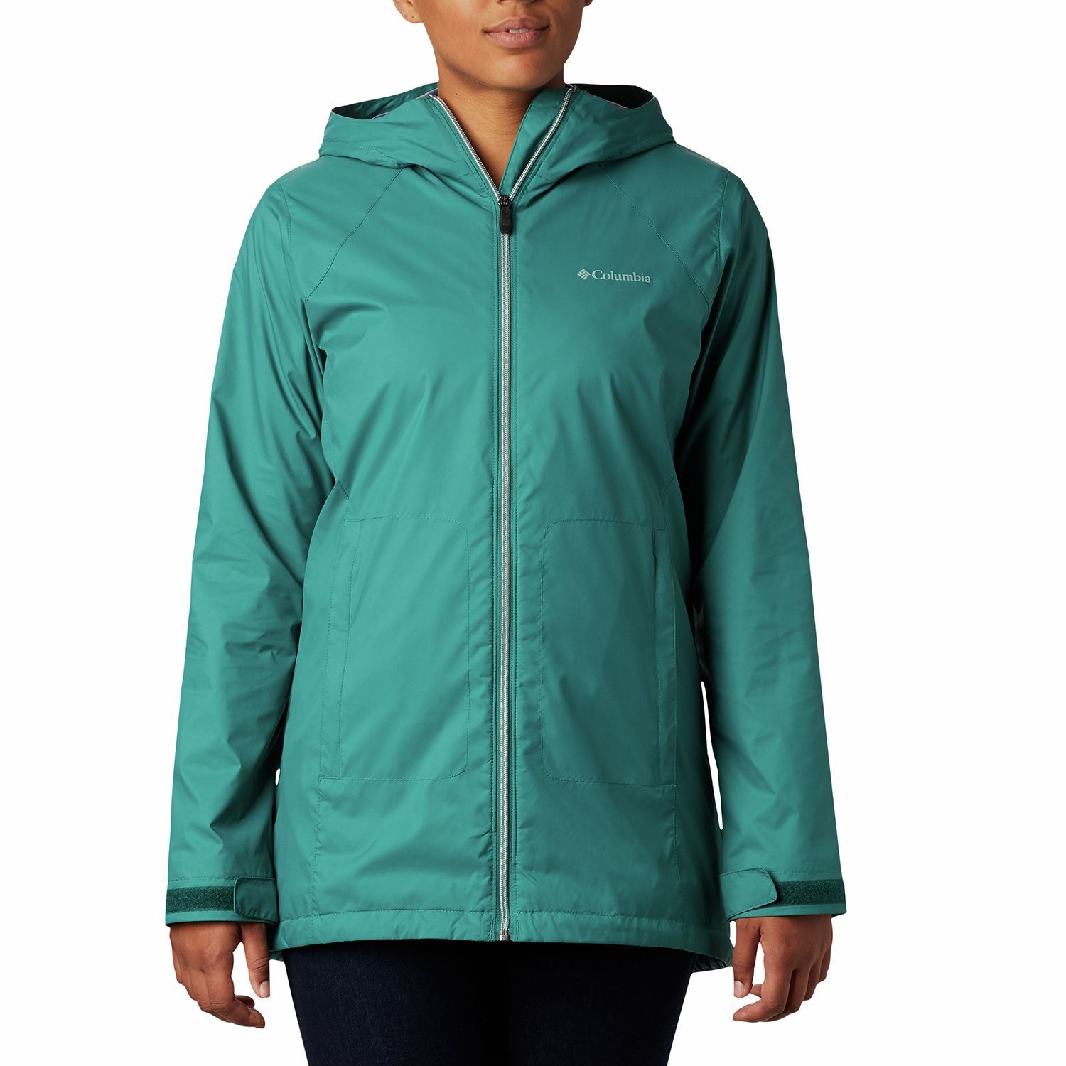 womens lined rain jacket