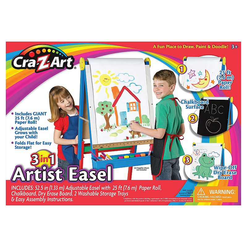Cra-Z-Art 3-In-1 Artist Easel, Multicolor
