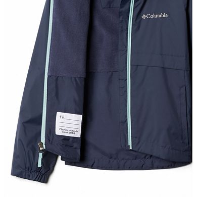 Girls 4-18 Columbia Rain-Zilla Lightweight Rain Jacket