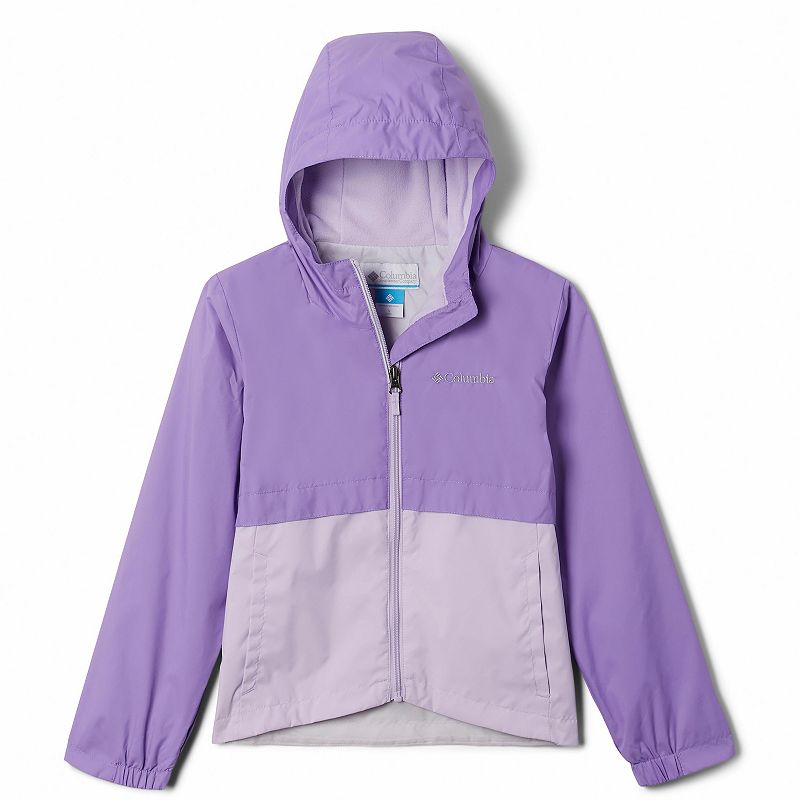 Girls 4-18 Columbia Rain-Zilla Lightweight Rain Jacket, Girl's, Size: XL (18), Paisley Purple