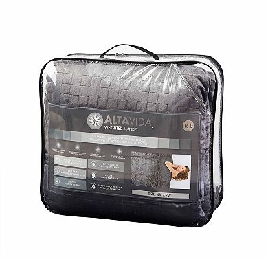 Altavida 15-Pound Weighted Blanket with Duvet Cover