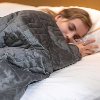 Altavida Plush Microfiber Weighted Blanket with Minky Duvet Cover