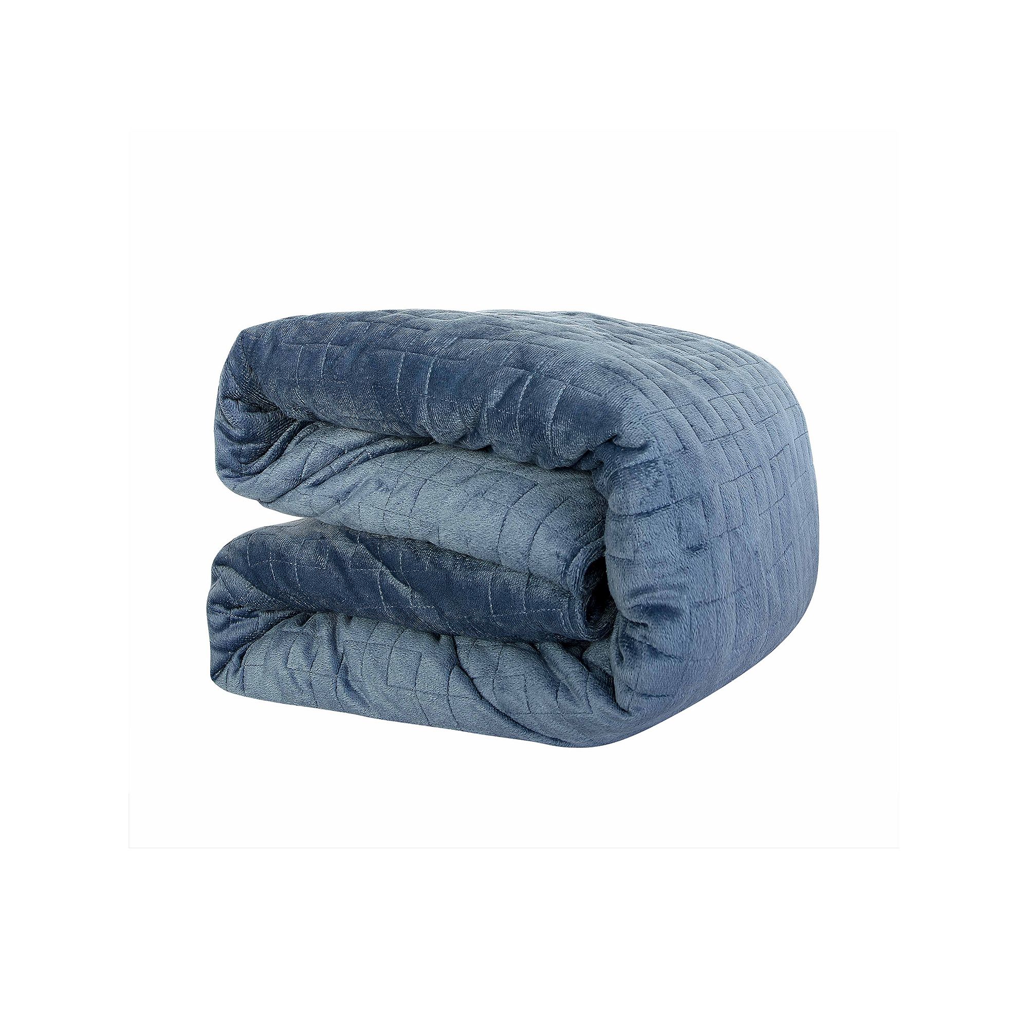Altavida® Plush Microfiber Weighted Blanket with Minky Duvet Cover, Orion 