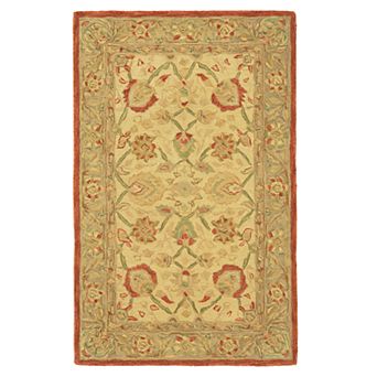 Safavieh Anatolia Lucie Framed Floral Wool Rug