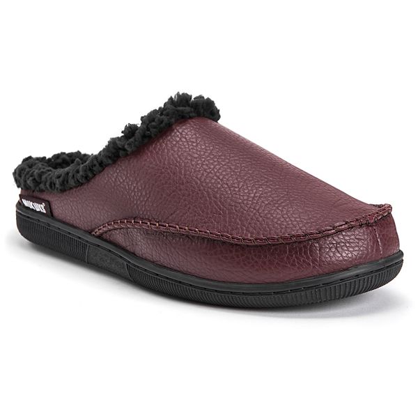 MUK LUKS Faux Leather Men's Clog Slippers