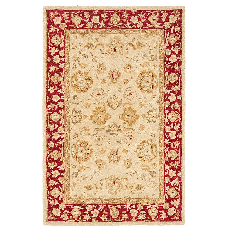 Safavieh Anatolia Florence Framed Floral Wool Rug, Beige, 8X10 Ft