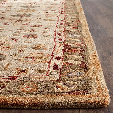 Safavieh Anatolia Dorian Framed Floral Wool Rug