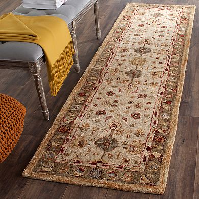 Safavieh Anatolia Dorian Framed Floral Wool Rug