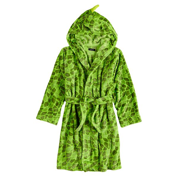 Boys 414 Cuddl Duds Dinosaur Hooded Robe