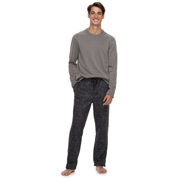 Abetteric Men Oversized Fleece Lined Multi-Pockets Openwork Long Pants