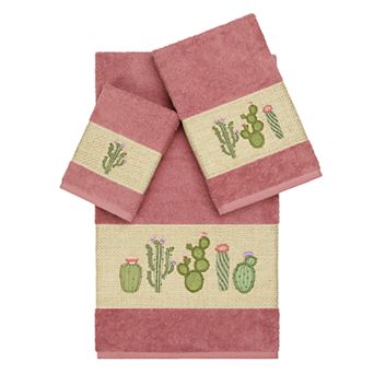 Linum Home Textiles Turkish Cotton Mila Embellished Towel Set